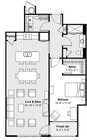 Elegant 1 BR + Balcony, Spa Shower, Gas Cooking