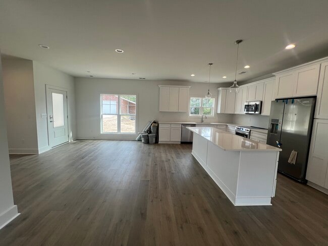 open floor plan for kitchen and dining areav - 132 Hargrove Dr