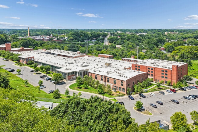 Aerial - Printworks Mill Apartments