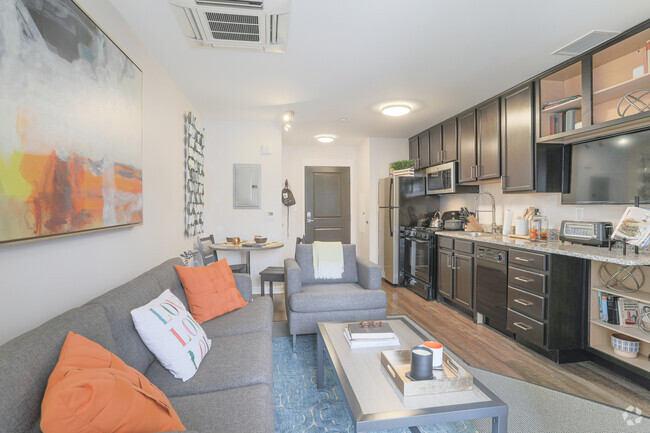 1 BR, 1 BA - Living Room/Kitchen