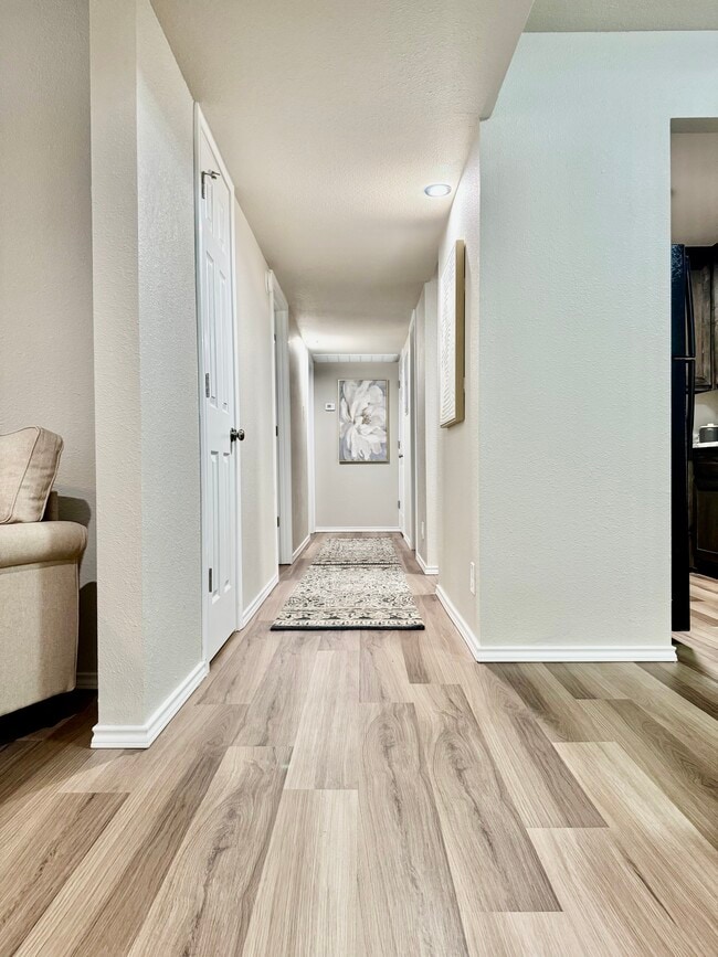 Two Bedroom, Two Bathroom Hallway - Midtown Apartments