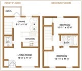 2BR/1.5BA