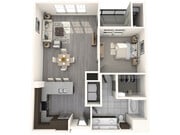 1 Bedroom floorplan