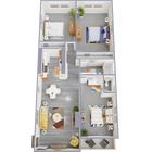 Three Bedroom Floor Plan