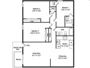3BR/2BA