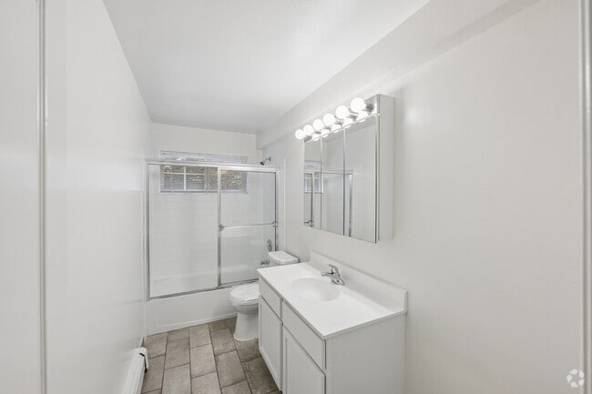 The Ambassador 2BR, 1BA - 1,152SF - Primary Bathroom