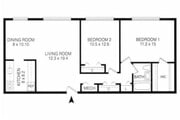 2 Bedroom No Balcony 920 sq ft