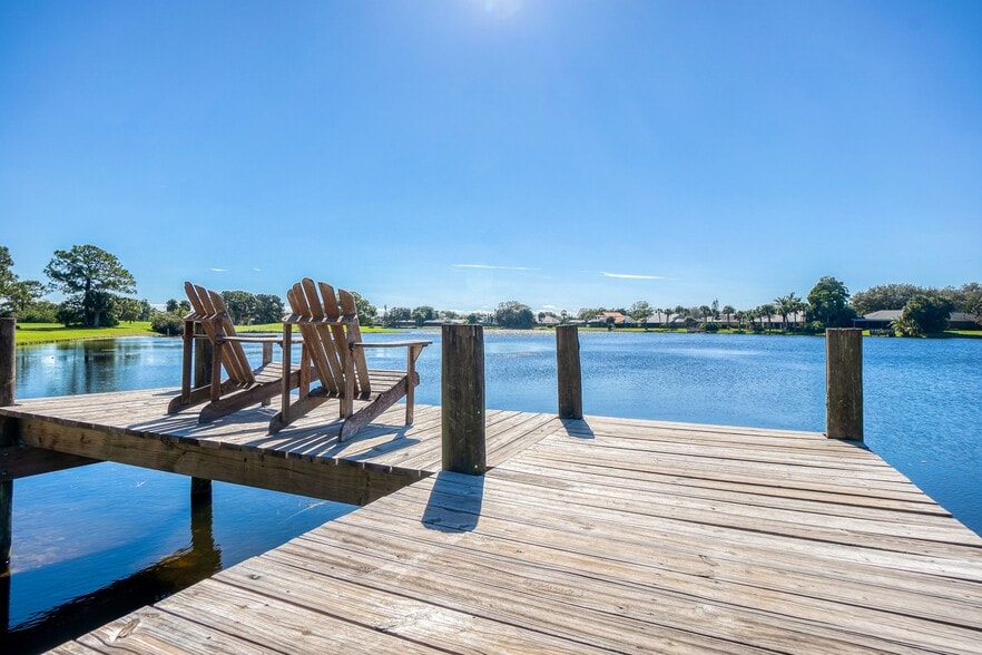 Relax with shimmering lake views