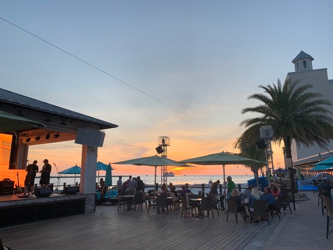 Sun sets in Clearwater