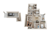 3x2B- View at Legacy Oaks Apartments in Knightdale North Carolina NC Near Raleigh