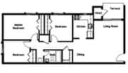 3BR/1BA