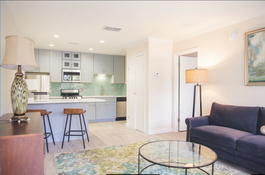 Small 1bd Kitchen-Living Room View