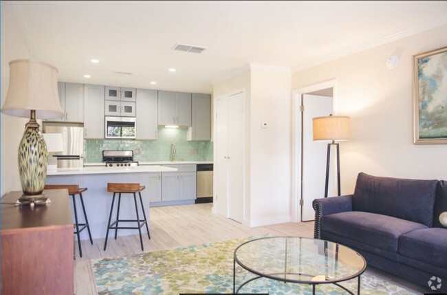 Small 1bd Kitchen-Living Room View - Renaissance Apartments at Capital Circle