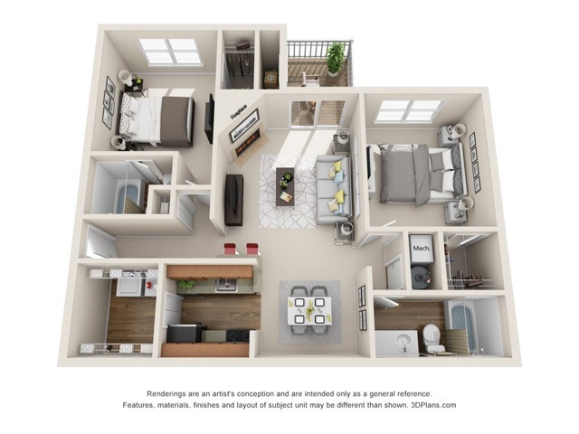 Arlington Million - 2 Bed 2 Bath - Arlington 2x2