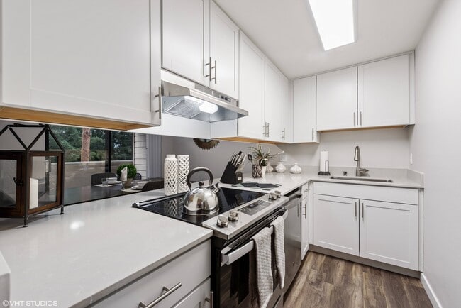White Cabinets, Quarts Counter-tops
