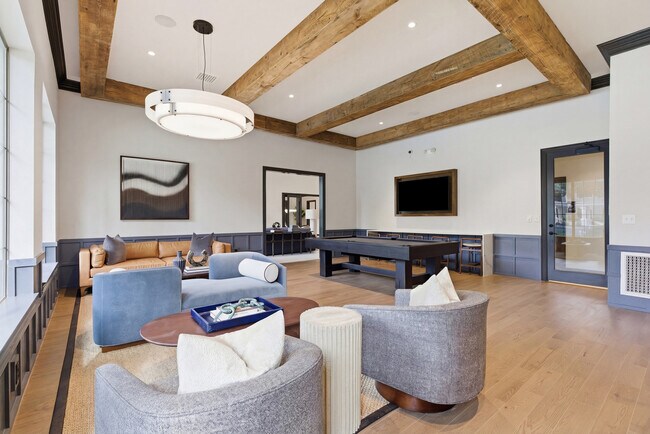Resident Lounge with seating and pool table