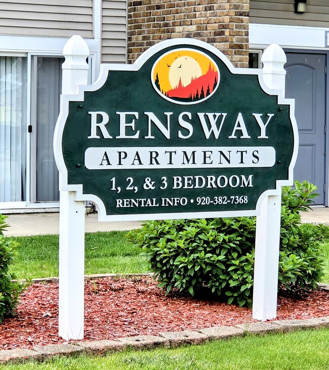 Rensway sign - Rensway Apartments