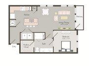 A6 | 1 bed 1 bath | 784 sq ft