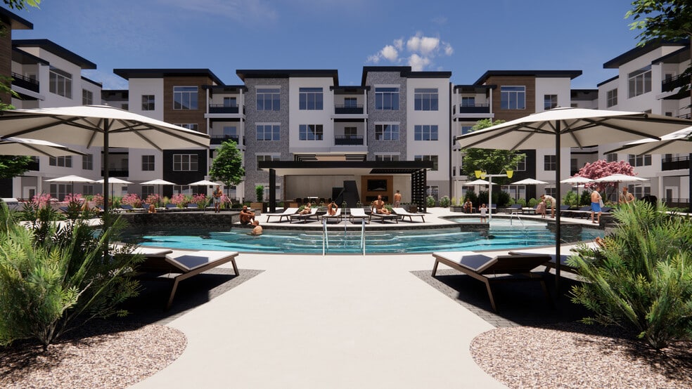 Front View of Pool