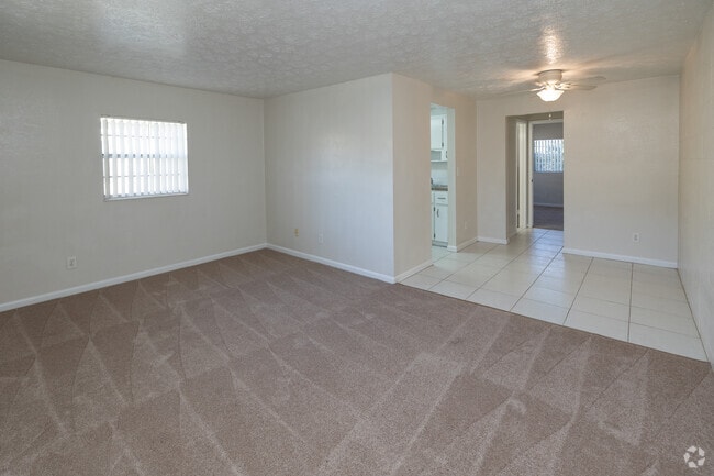 1BR, 1BA-620SF-Living Room - Glenwood Apartments