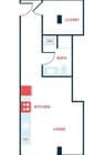 Studio, 1 Bath - Apt K (Income Qualified)