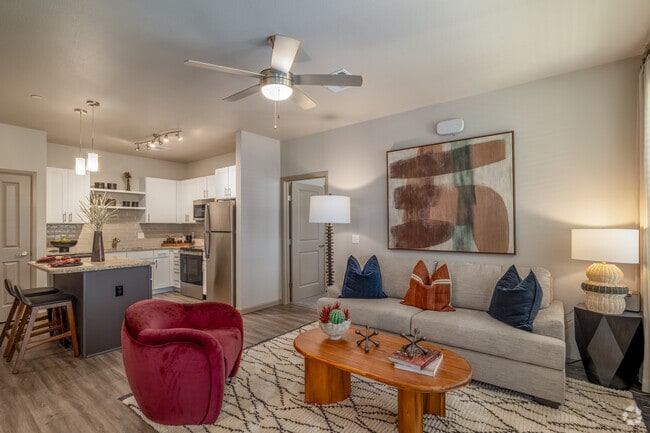 2BR, 1BA - 1,105SF - Living Room