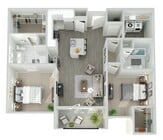B2I floor plan The Peak at Nichols Plaza
