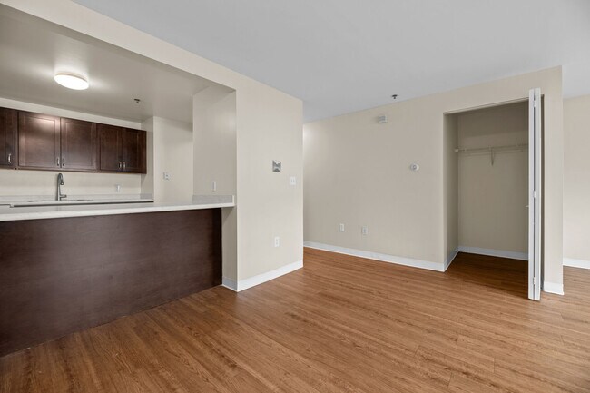 Spacious living areas filled with natural light at Mission Main.
