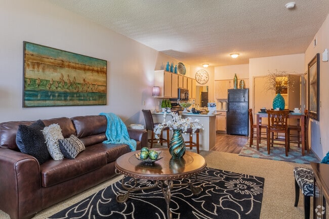 2BR 2BA - 987SF - Living room