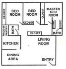 3BR/2BA