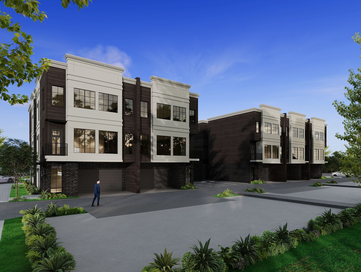 Angled exterior view highlighting modern design and materials. - 811 Samuels Ave