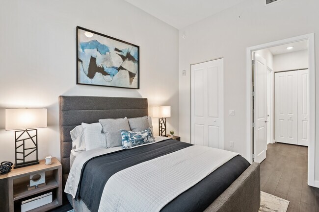 Spacious bedrooms with hard-surface vinyl plank flooring