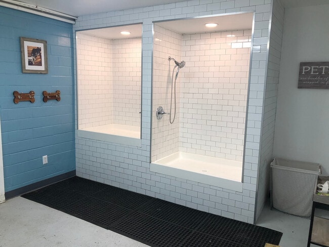 Pet Spa with tiled shower area for all of your pet grooming needs.