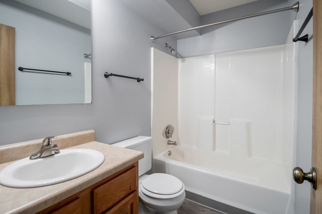 Bathroom at Crystal Ridge Apartments in Davenport, IA