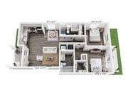 B1 floor plan Mason's Ridge