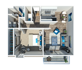 1 Bedroom 1 Bath