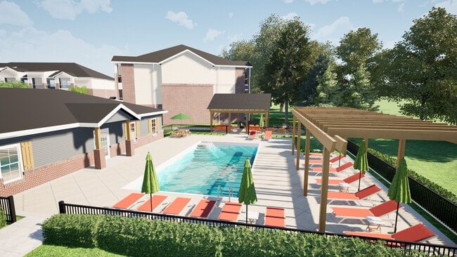 Rendering of Pool 2027 - Millcreek Apartments - BRAND NEW