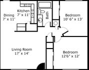 2BR/1BA