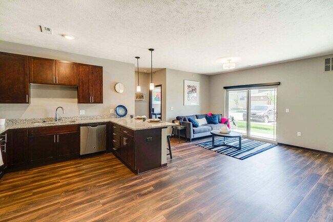 Our open layouts are modern and inviting.