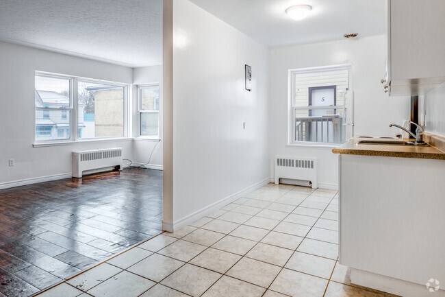 2BR, 1BA - 600SF - Kitchen/Living Room - The Eleanor