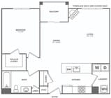 One Bedroom One Bath (804 SF)