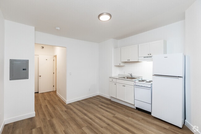Studio, Small - 400SF - Kitchen - 1030 Post Street Apartments