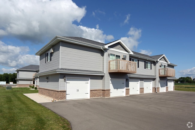 Garages under large units above