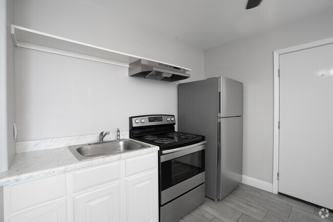1BR, 1BA - 250SF - Kitchen - Olympic Apartments