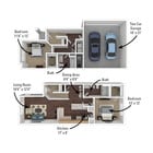 1,294 sq.ft- 2 Bed, 2 Bath