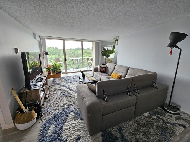 Great view from living room - 2500 N Van Dorn St Condo Unit 1224