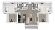Elite 2x2 floorplan - The Ridge