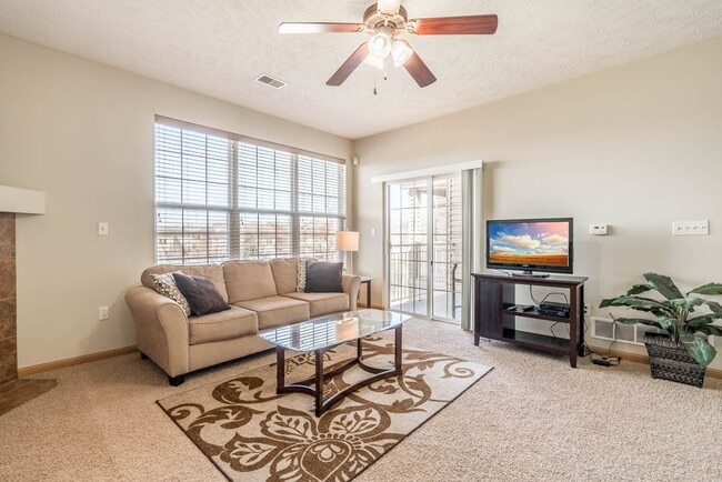 High ceilings and large windows make our homes feel extra spacious. - Stone Ridge Estates Apartments & Duplexes