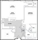 1D+A floor plan Esplanade at National Harbor