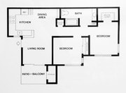 2BR/1BA